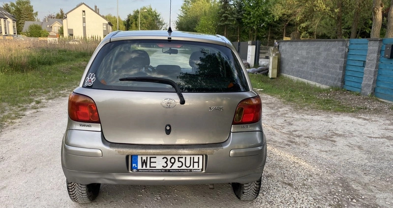 Toyota Yaris cena 12950 przebieg: 136300, rok produkcji 2004 z Warszawa małe 191
